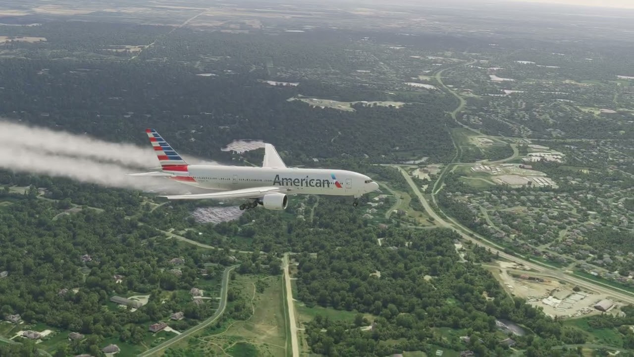 Самая страшная посадка самолета American Airlines Boeing 777 в Миннеаполисе