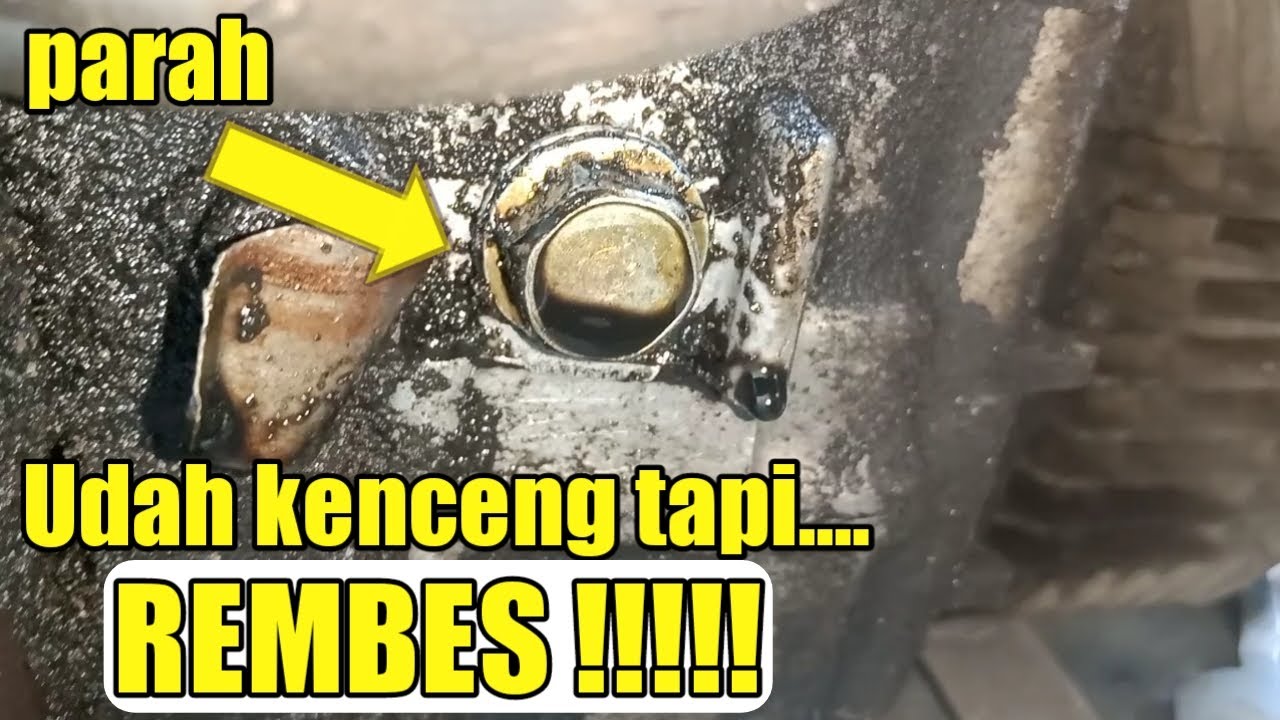 Cara mudah atasi baut tap oli REMBES #olirembes #tapolirembes #olibocor
