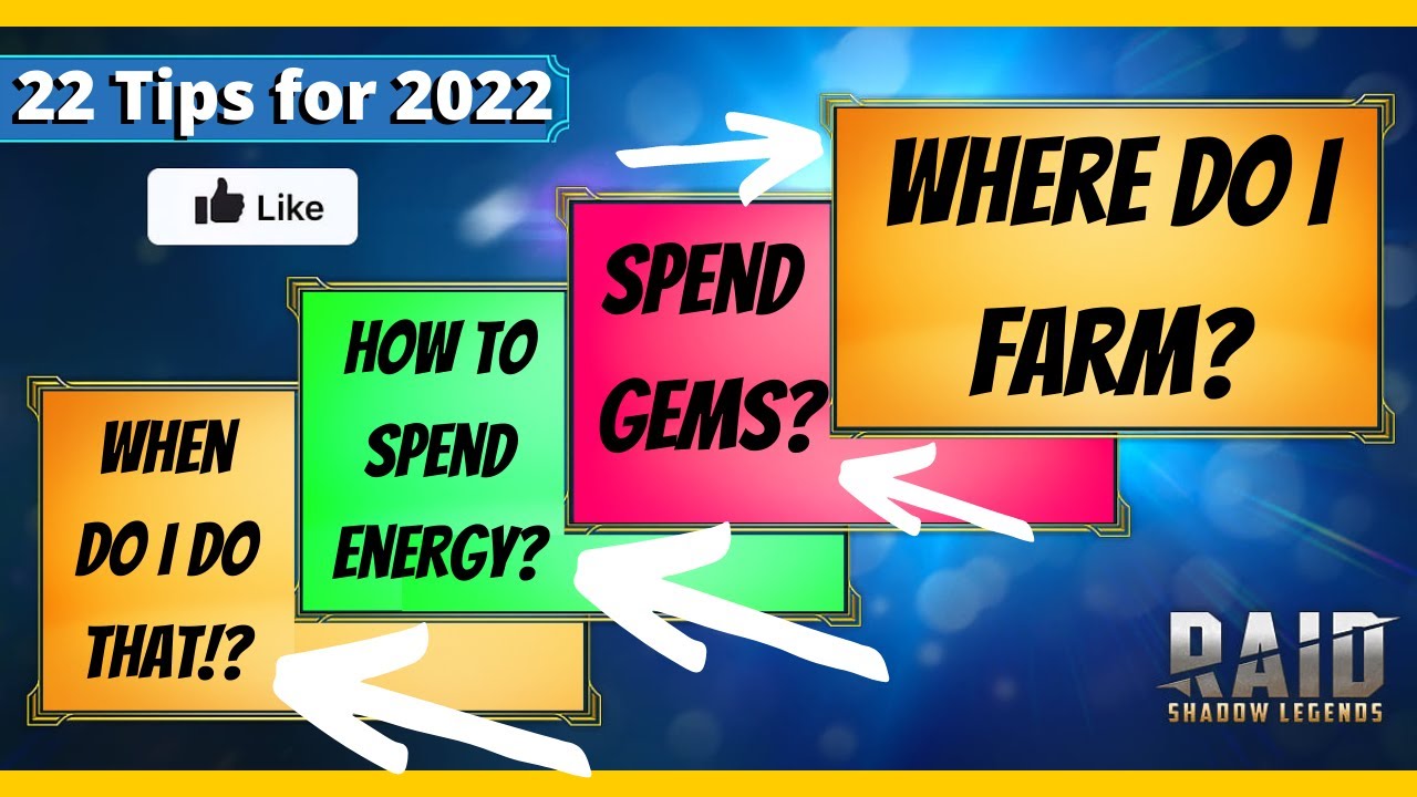 🎯 22 ESSENTIAL TIPS 🎯 FOR ALL🎯 IN 2022!!! Raid: Shadow Legends