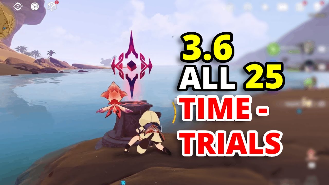 3.6 New Region All 25 Time Trial Challenges Location | Genshin Impact