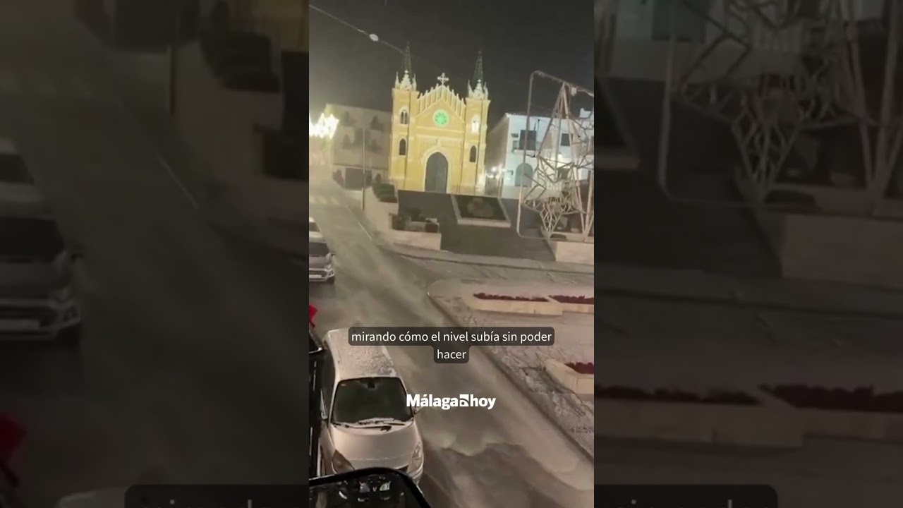 Una noche marcada por el agua y el miedo en Málaga