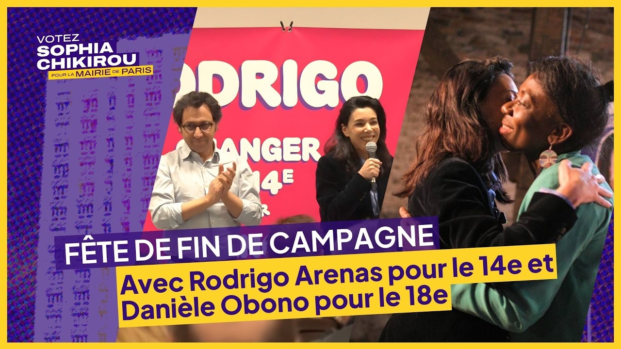 Soirée de fin de campagne, avec @rodrigoarenas2075 et @DéputéeObono-v6o