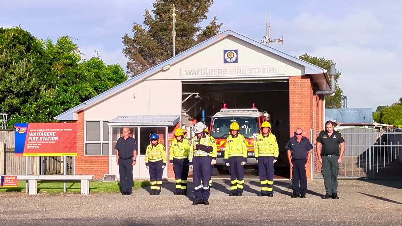 Waitārere Fire Station, remembering the dead firemen from the 2023 storm