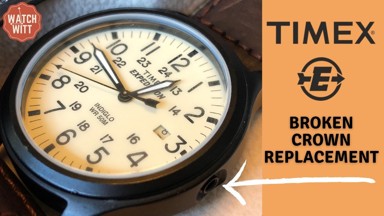 Замена заводной головки и штока часов Timex Expedition + сюрприз для модификации