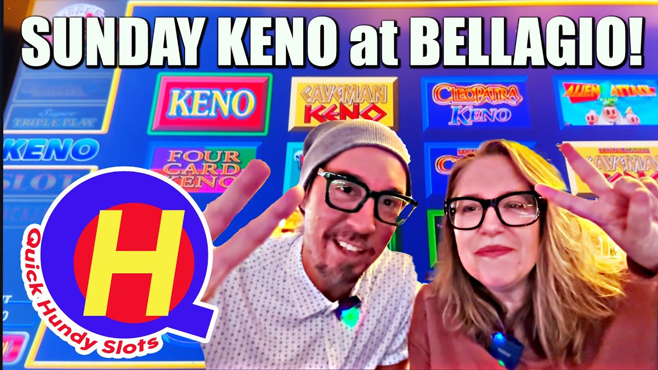 Sunday Bartop KENO Action at Bellagio Las Vegas!