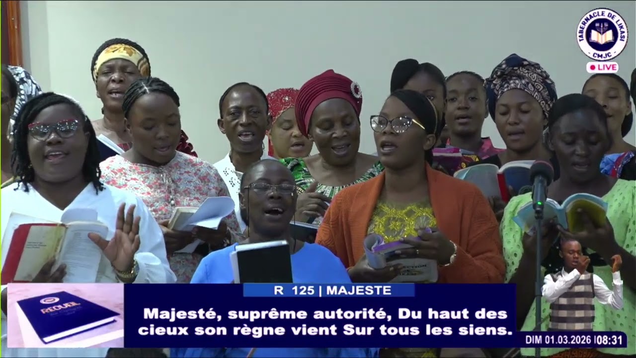 2025_03_01_Dimanche_Mon Dieu plus près de toi et Majesté /Tabernacle de Likasi