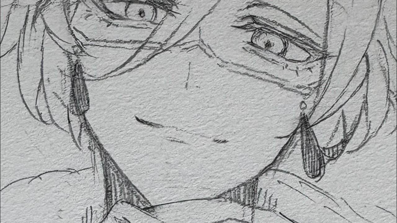 桃華月詠を鉛筆で書く。10倍速。