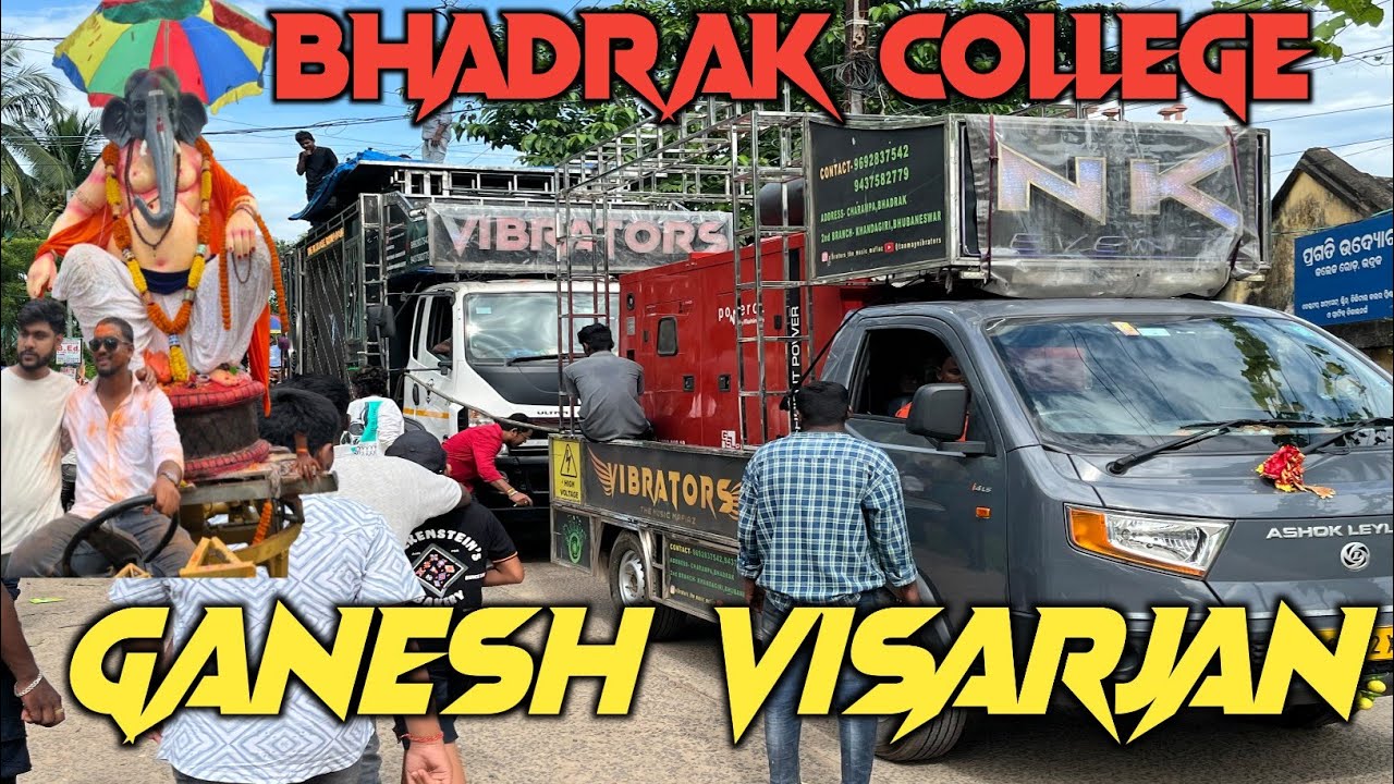 Dj Tanmay Vibrators New Setup 2025 Bhadrak College Ganesh Visarjan Road Show With Dj Rishi