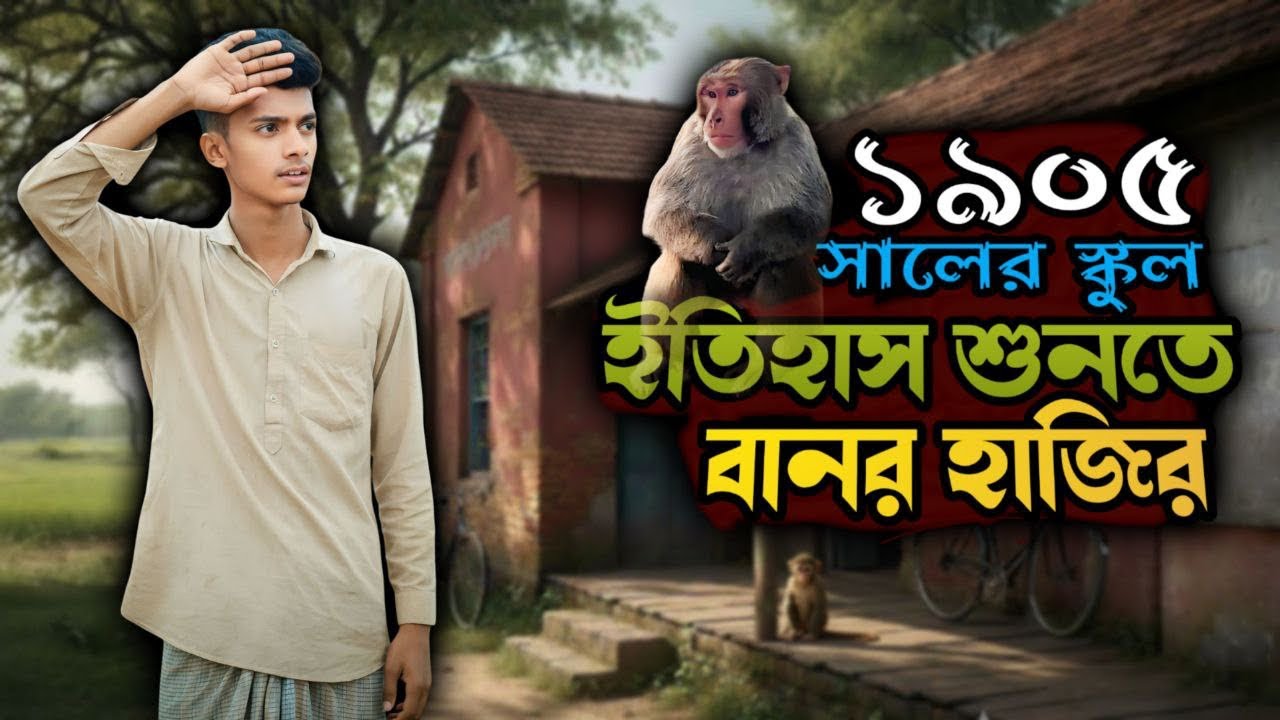 ১৯০৫ সালের স্কুলে বানর হাজির! 😆 | ঢাকা টু নানু বাড়ি  