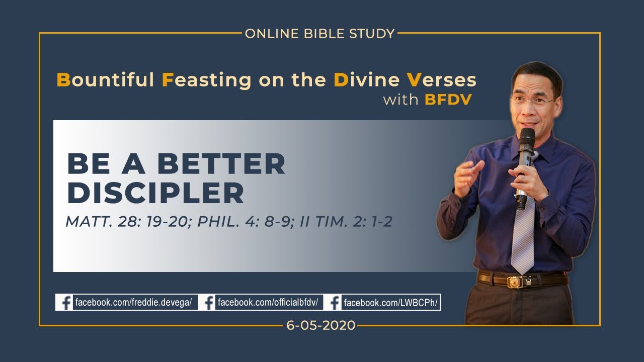 BE A BETTER DISCIPLER