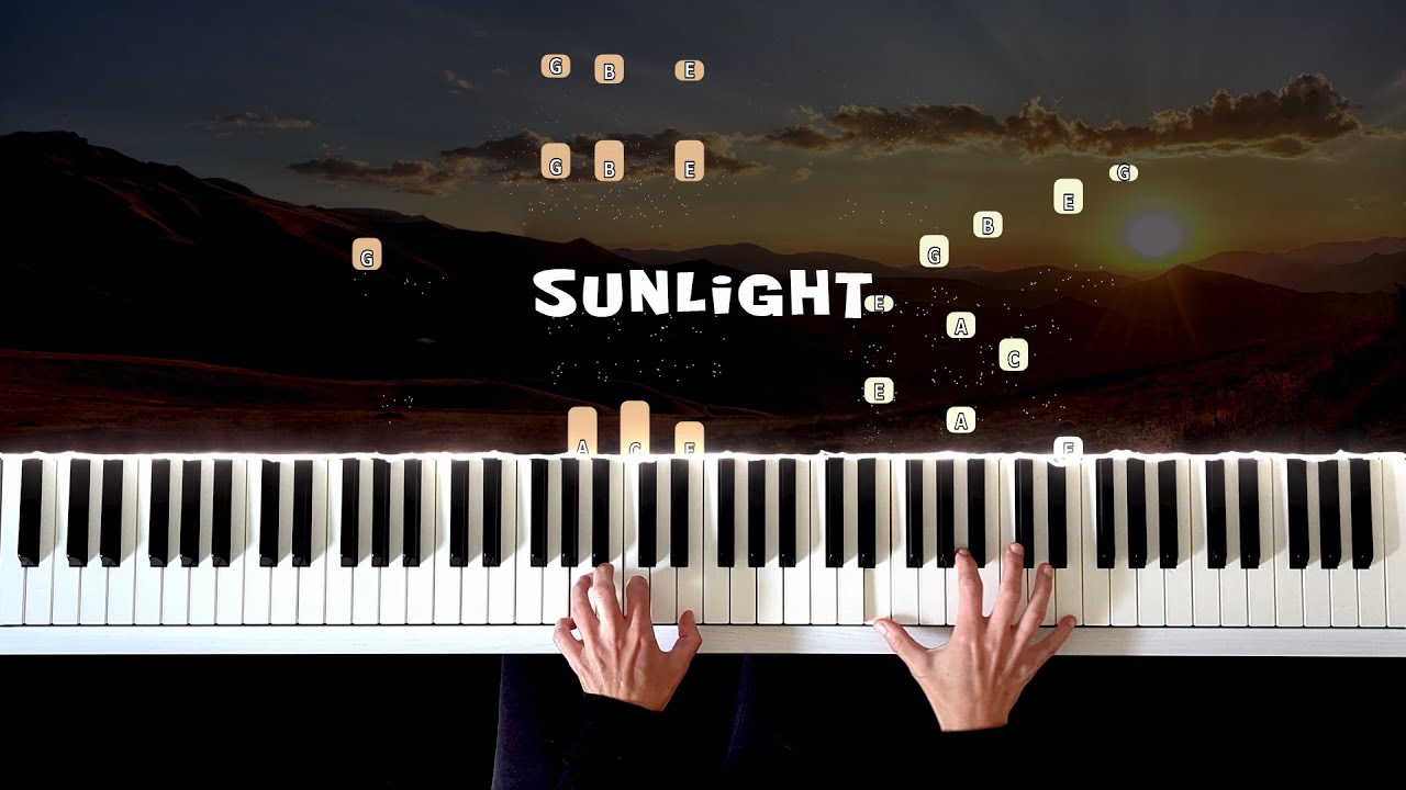 Sunlight Andrea Vanzo Piano Tutorial Piano Cover