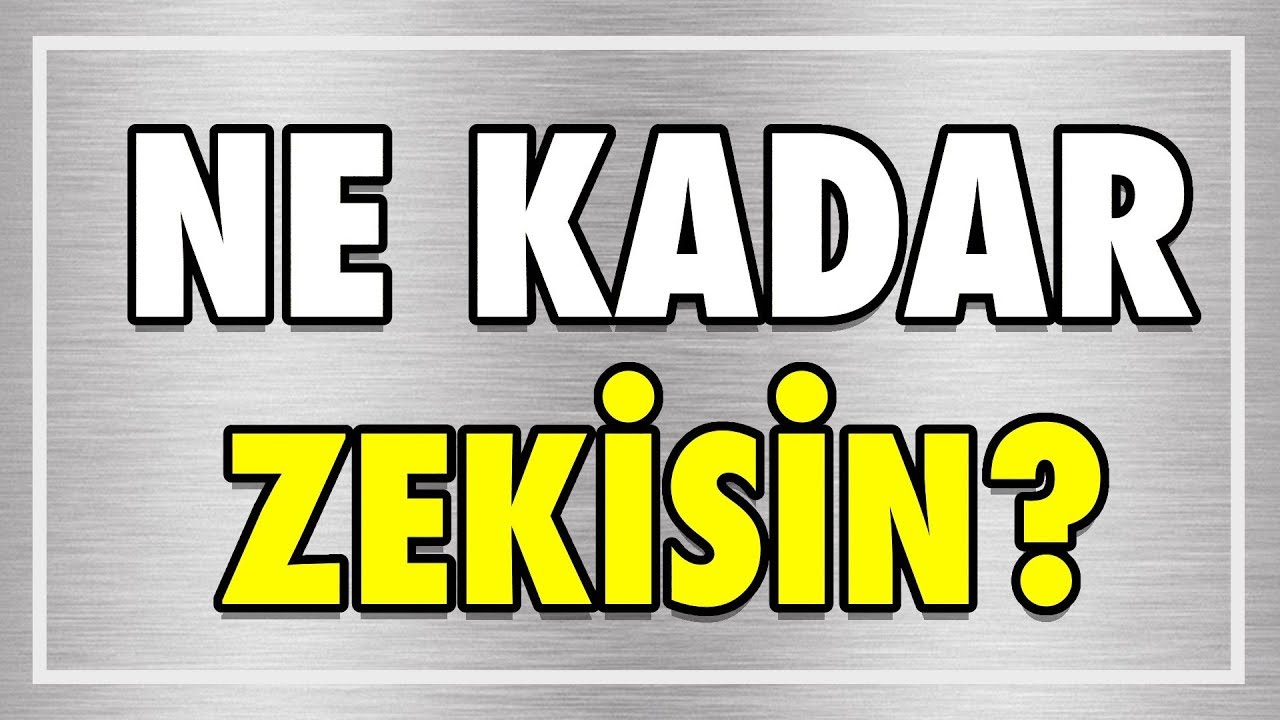 Bu Zeka Sorularını İnsanların %90'ı Bilemiyor