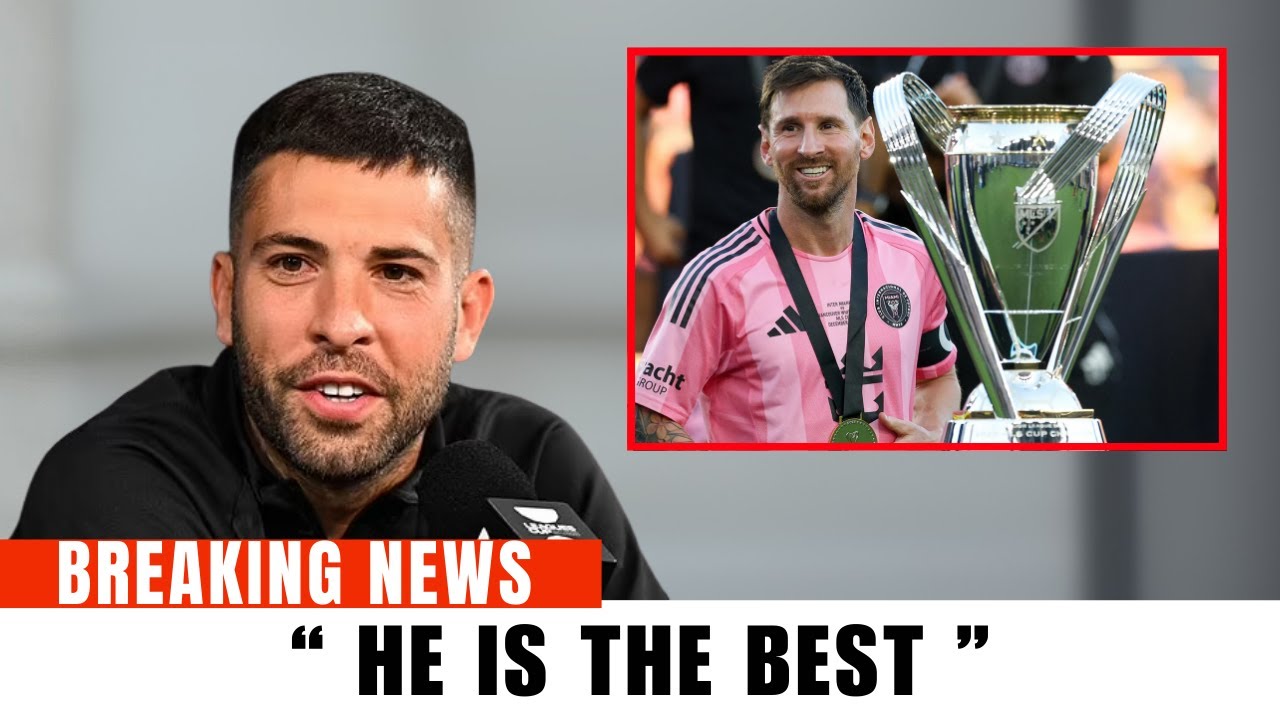 Jordi Alba shocks fans when talking about Messi and Ronaldo: “One man makes football look easy”