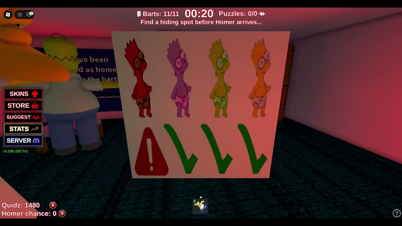 You vs Homer roblox
