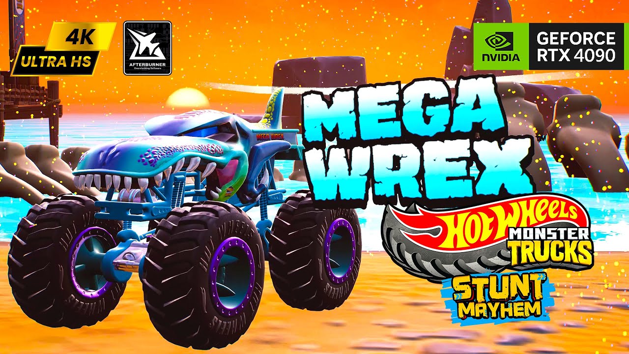 Hot Wheels Monster Trucks 🚀🦖 ➦ Stunt Mayhem Ultra графика на RTX 4090 HD 4K | монстр трак