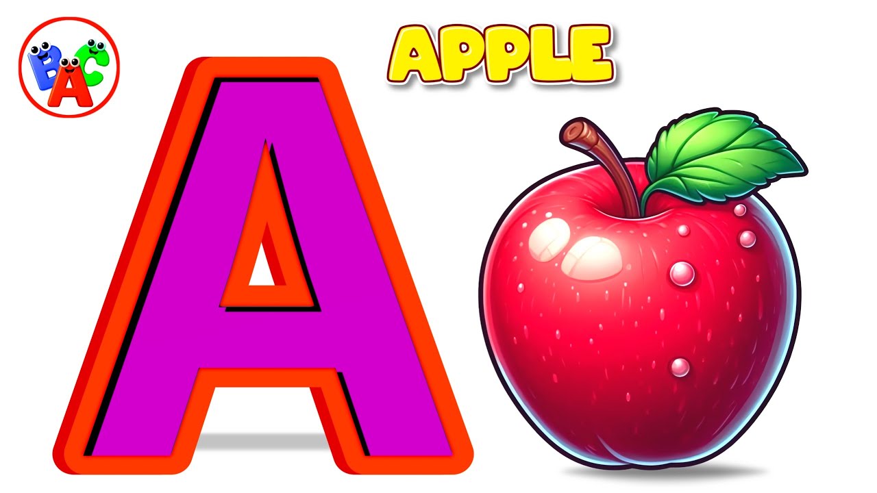 ABC Phonics Song for Toddlers 👶 | A to Z Alphabet Learning | A Is for Apple 🍎 | ABC Song 🎶
