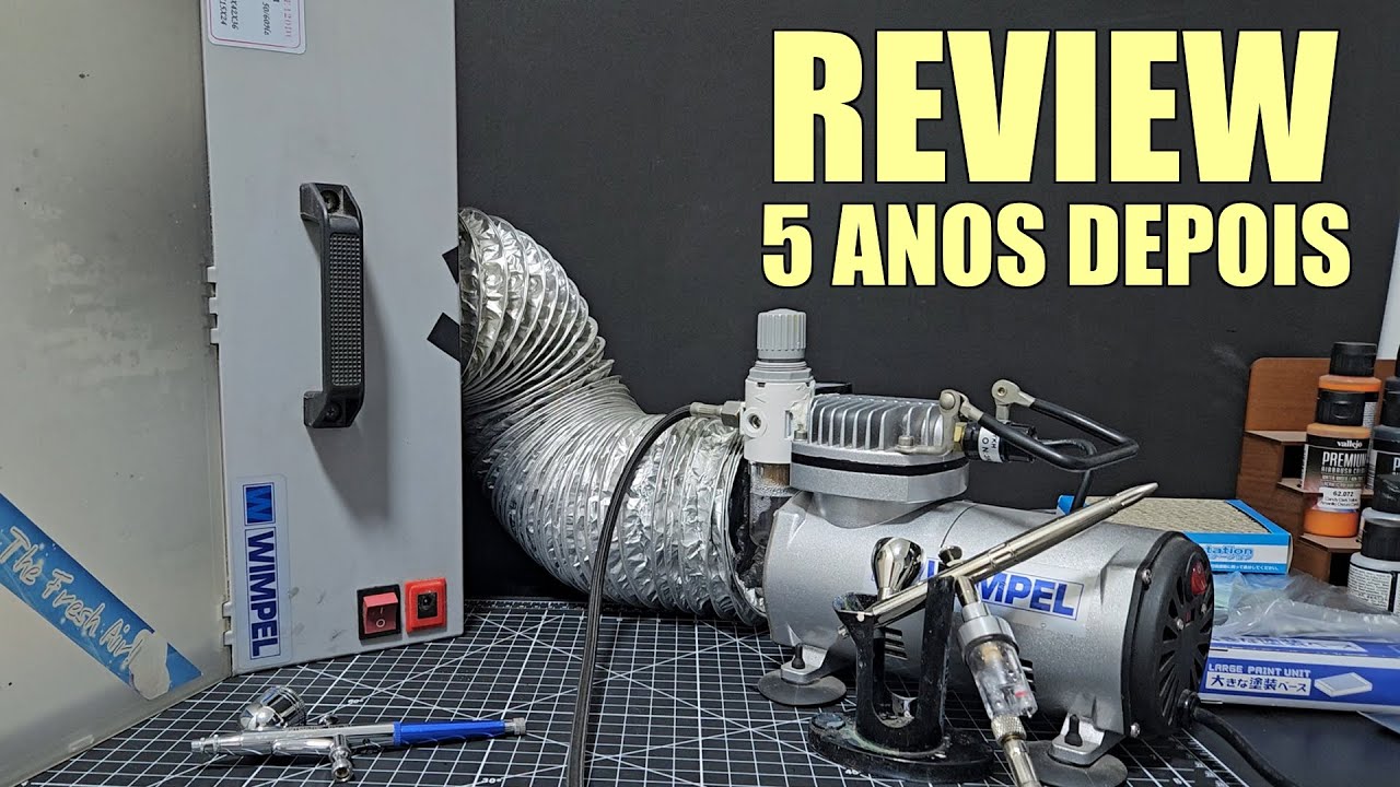[300] REVIEW: 5 Anos usando Compressor COMP1 e Cabine de Pintura da Wimpel e Aerógrafo Steula