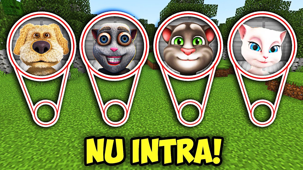 TOP 4 BAZE SECRETE DIN MINECRAFT ÎN CARE SĂ NU INTRI! (Talking Juan, Talking Tom, Ben, Angela)