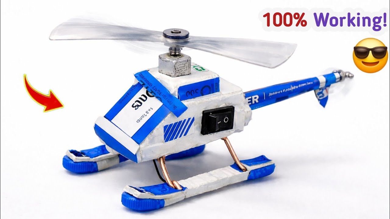 How to Make High Performance RC Flying Helicopter at Home 🚁 | Easy DIY RC Helicopter
