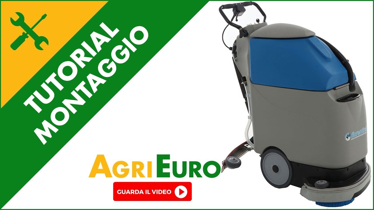 Montaggio e funzionamento lavapavimenti Fiorentini I 18 NEW a BATTERIA