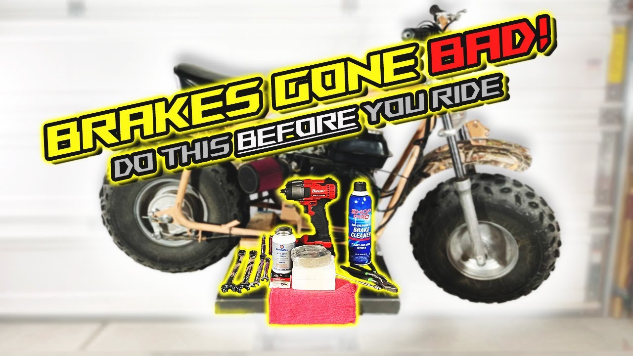 How to Replace Minibike Brakes + Adjust Chain & Tires | FULL Guide