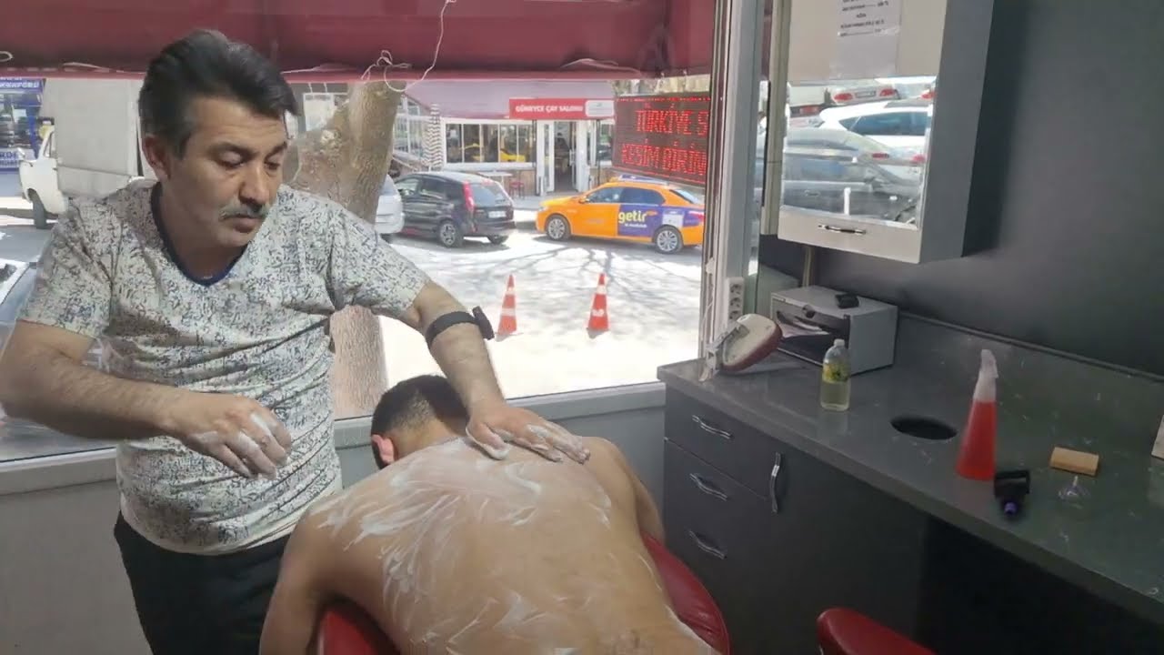 THE MOST RELAXING SEAT MASSAGE, AMAZING BACK MASSAGE,  RELAX WITH MUNUR ONKAN