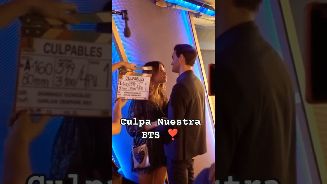 Behind the scenes of Culpa Nuestra 🔥🤩 | Gabriel & Nicole | Culpables 😍 | #trending #ytshorts #shorts