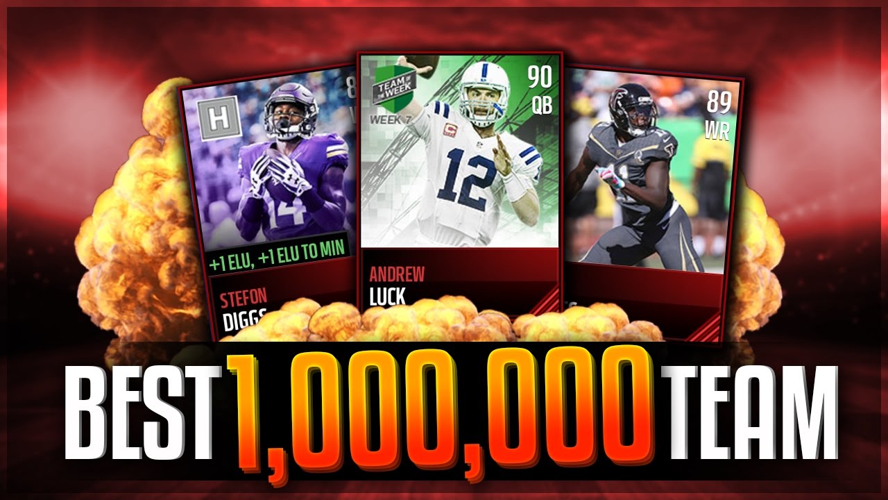 THE BEST TEAM FOR 1 MIL! Madden Mobile 17 Shopping Spree