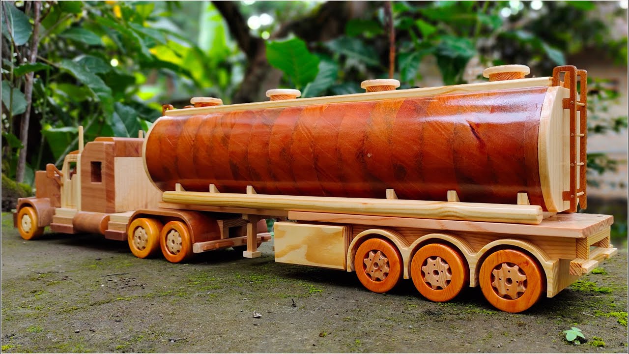 KENWORTH TANKER TRAILER - WOODEN TOY TRUCK DIY. (part2)