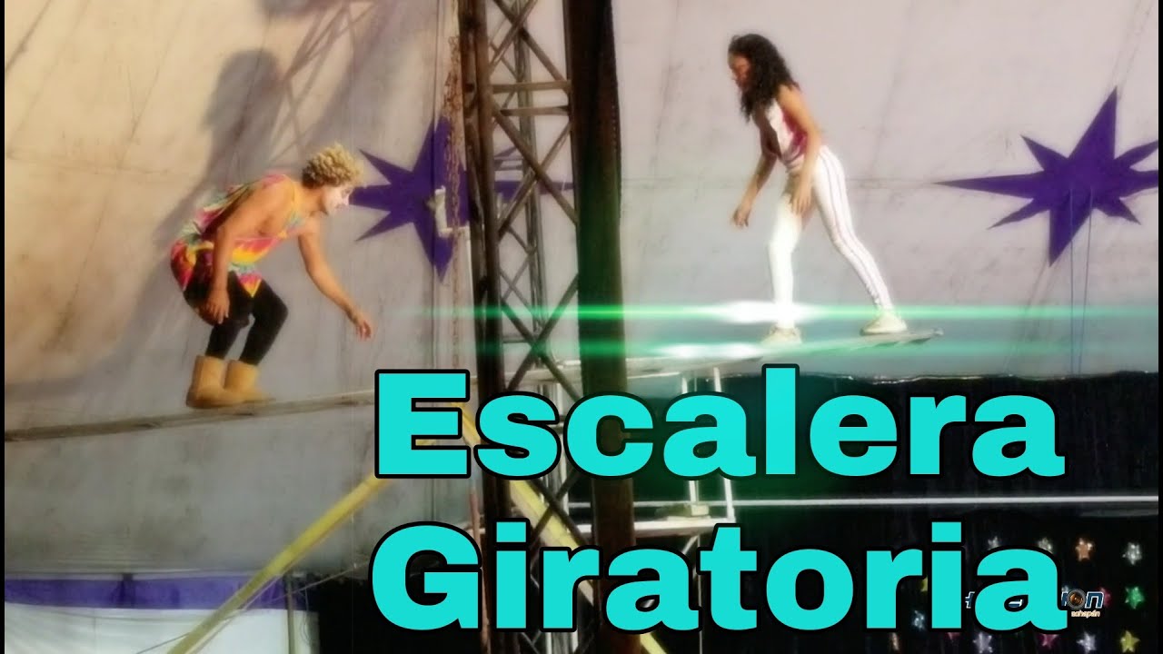 Muñuña en la Escalera Giratoria.   //    CHUTEVISION