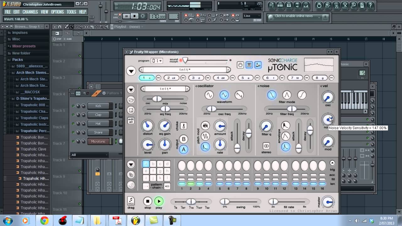 Microtonic + Filterbank3 Hardcore Kick Tutorial