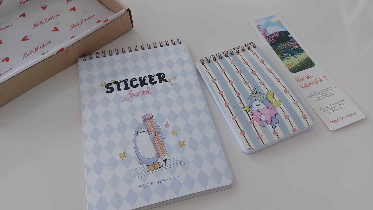 Youna Sticker Book İnceleme | Mattnotebook Sticker Alışverişi 