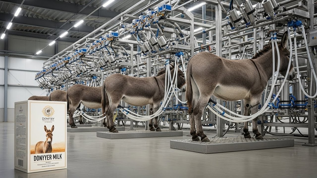 Inside the Donkey Milk Powder Factory | From Farm to Fine Dry Powder