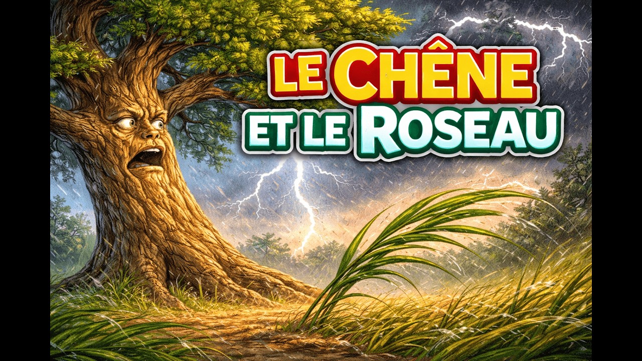 Le Chêne et le Roseau 🌳🌿 - Fable de La Fontaine racontée pour enfants - Histoire avec morale