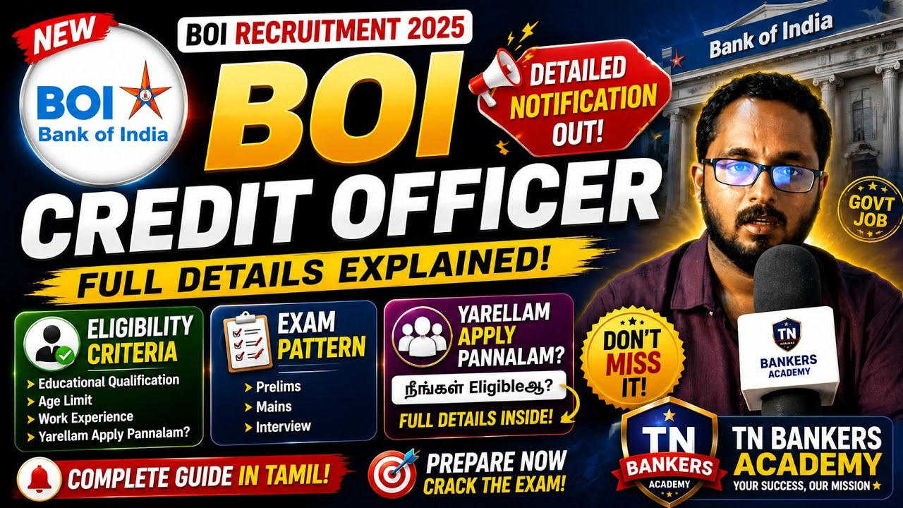 🚨 BOI Credit Officer Notification Out! Complete Details | Eligibility & Exam Pattern