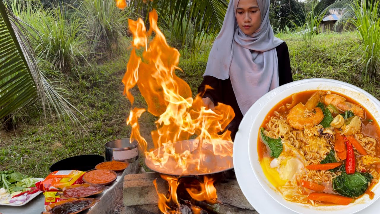 MAGGI KARI BERAPI API  || Sedap tak ingat dunia ‼️Malaysian maggi curry noodles
