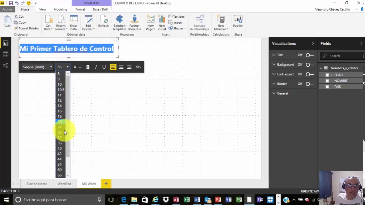 AGREGAR TEXTO A TU TABLERO DE CONTROL EN POWER BI DESKTOP