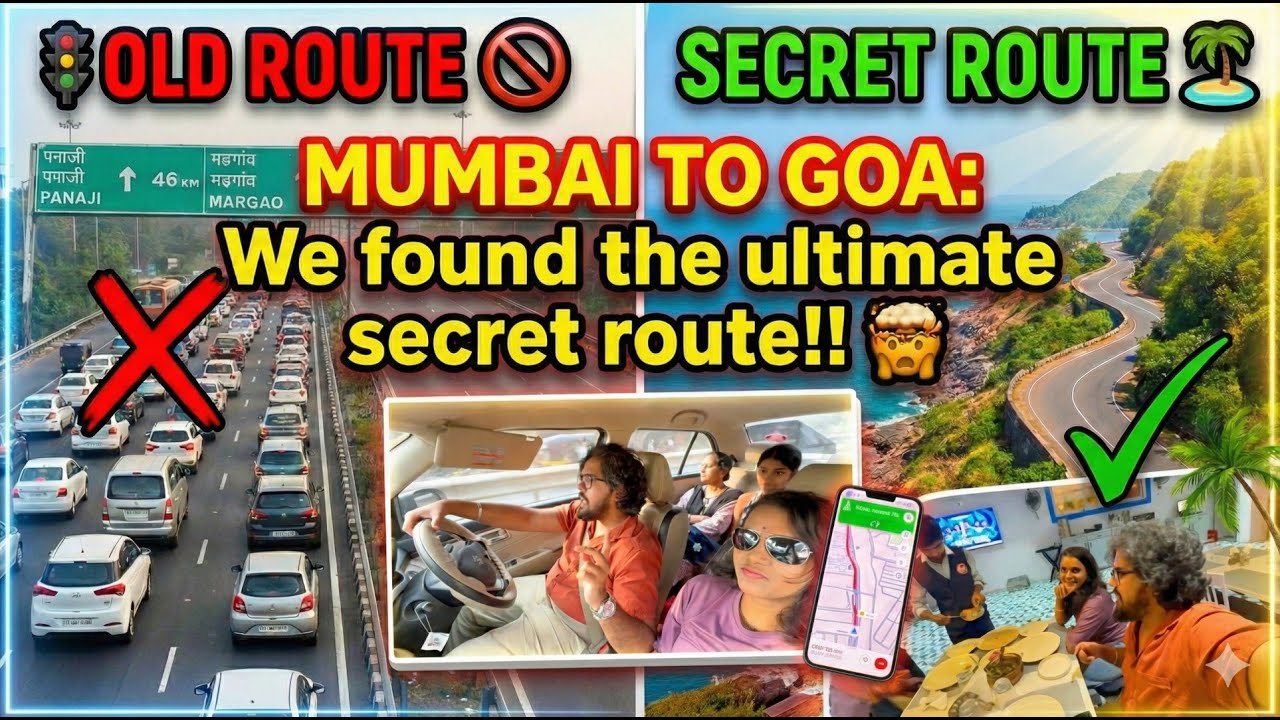 MUMBAI TO GOA: We found the ultimate secret route!! | Goan Vibes With Swarahil