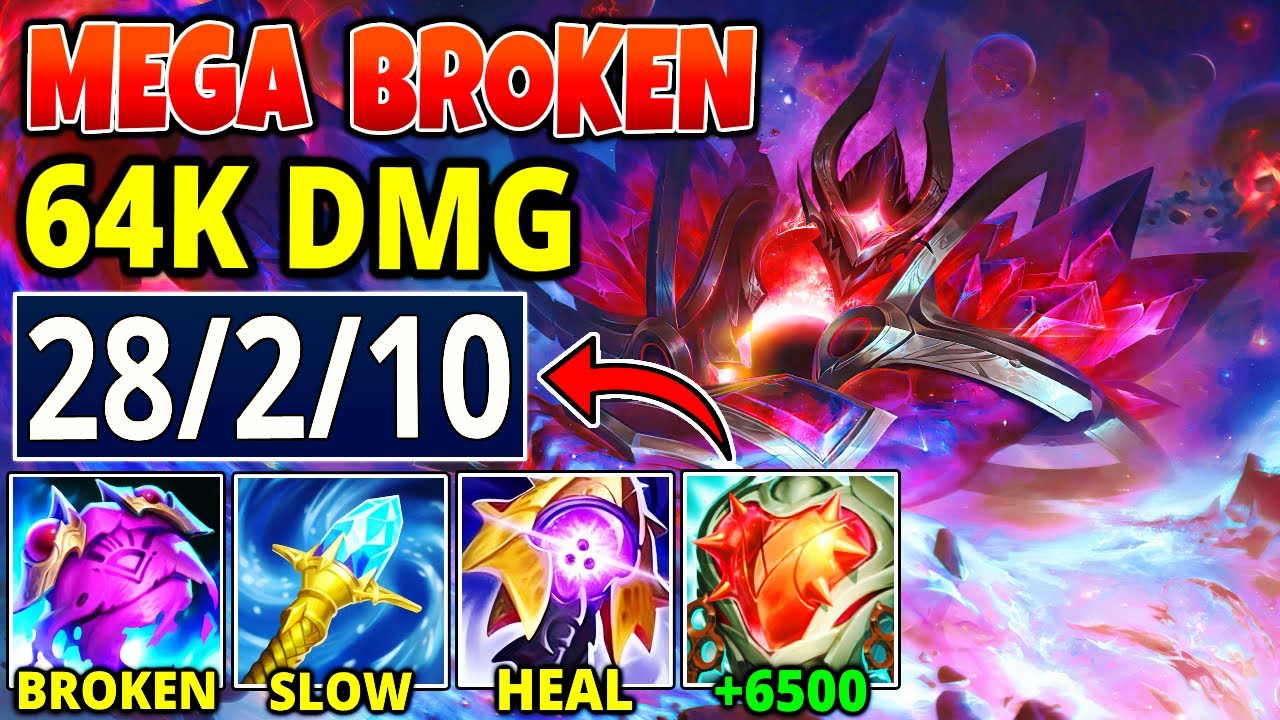 THE BEST MEGA BROKEN TANK MORDEKAISER - 64K DMG 6500 HP How To Play Mordekaiser Top Season 15 Guide