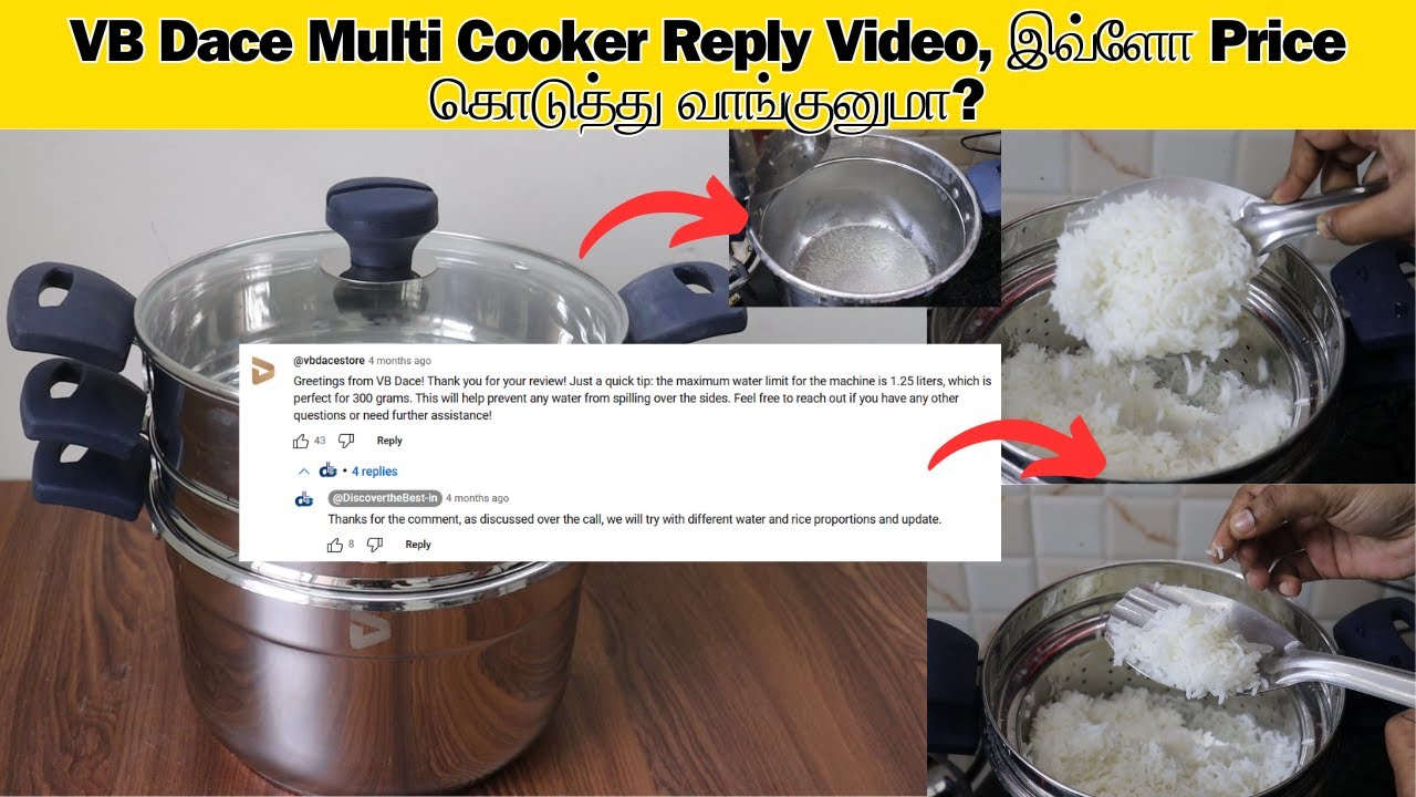 VB Dace Multi Cooker Review Part 2 தமிழில் | DiscovertheBest