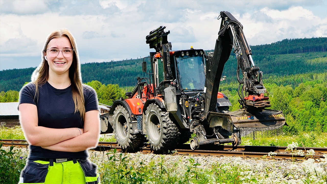 HON KÖR MASKIN PÅ JÄRNVÄGEN! 🚂