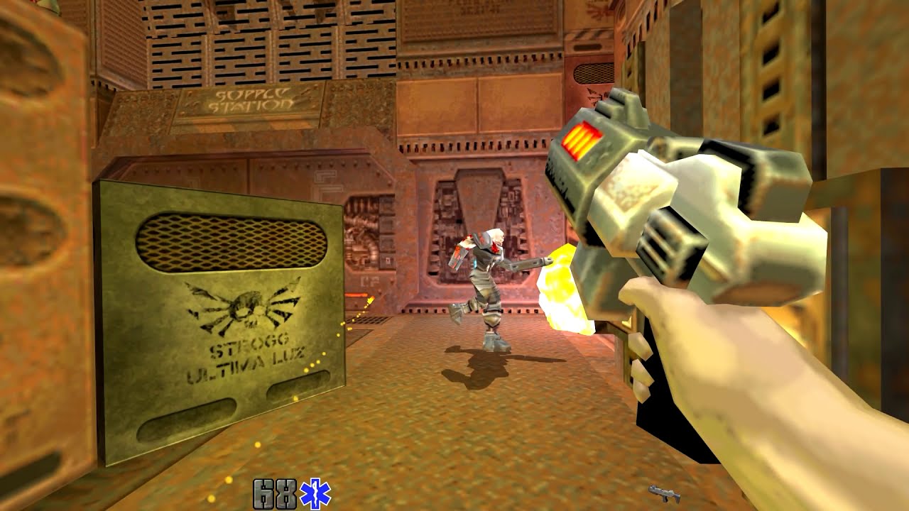 Quake 2-Outer Outer Base Single-Player Map