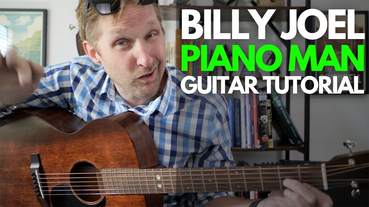 Piano Man by Billy Joel Guitar Tutorial - Guitar Lessons with Stuart!