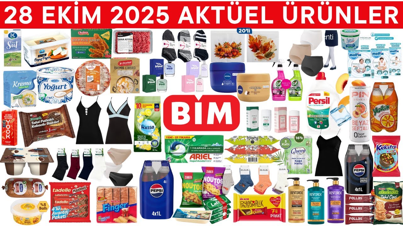 BİM 28 EKİM 2025 AKT&Uuml;ELLERİ | İ&Ccedil; &Ccedil;AMAŞIRI | GIDA TEMİZLİK | BİM İNDİRİMLERİ VE KAMPANYALARI