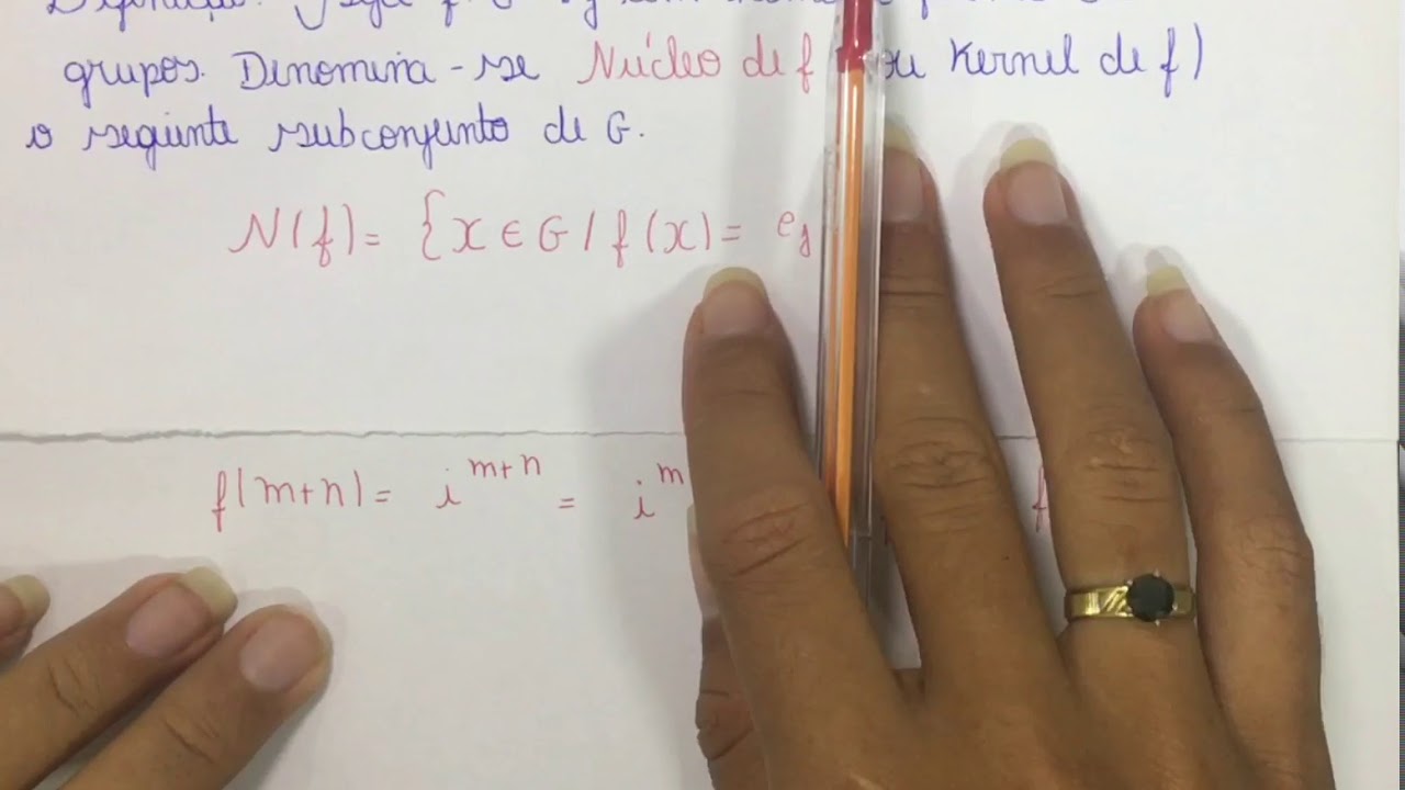 Exercício de homomorfismo