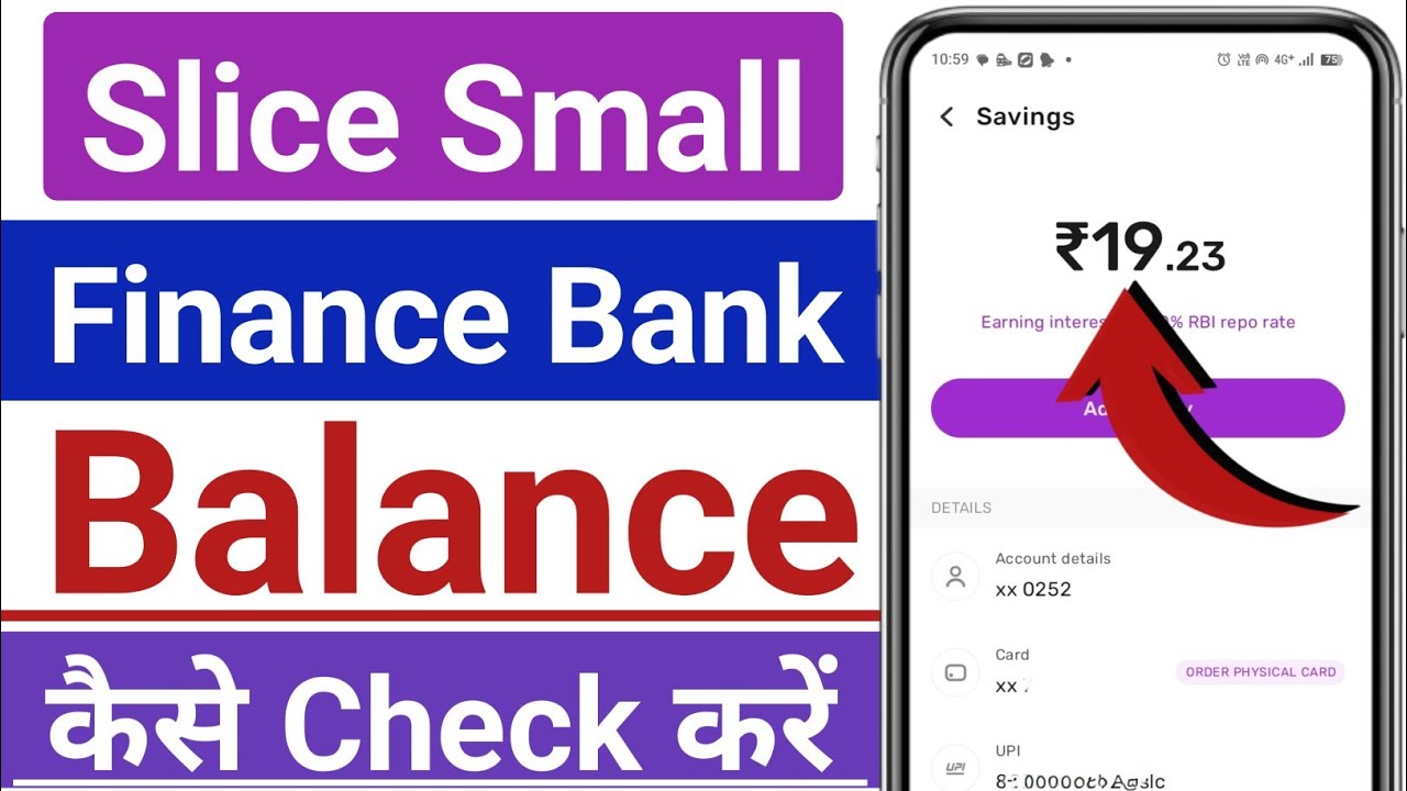 Slice Bank Balance Kaise Check kare | How to Check Account Balance in Slice Small Finance bank 