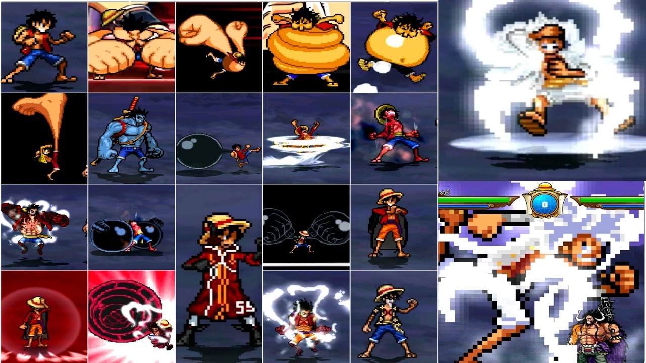 Luffy All Ultimate Attacks Mugen