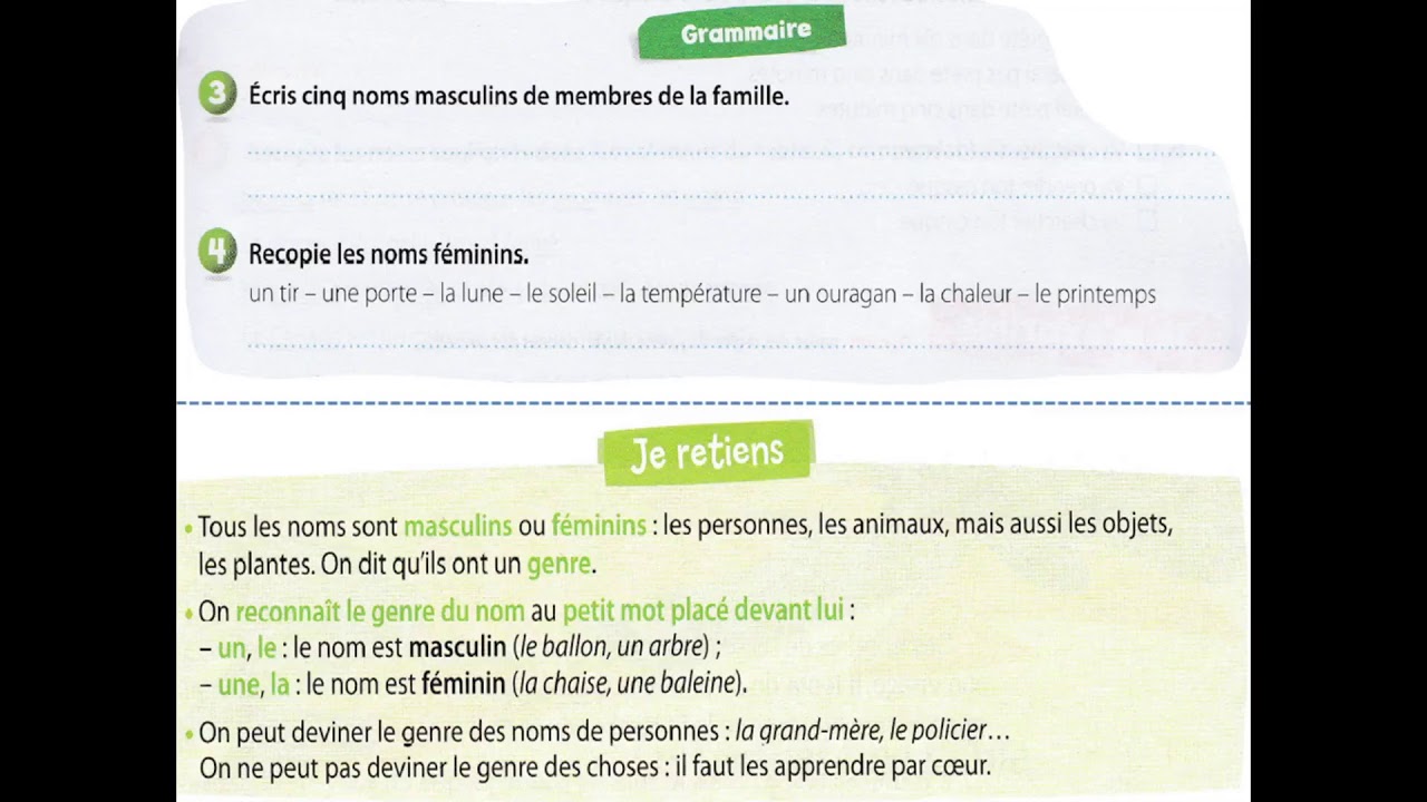 correction de l'évaluation de l'unité 4 niveau ce1.