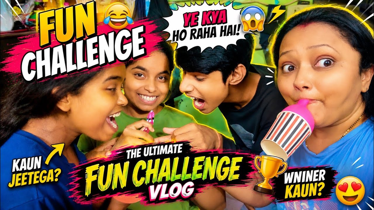 Fun Challenge Vlog🤣🔥 #challenge #familivlog #vloglife #challengevlog 