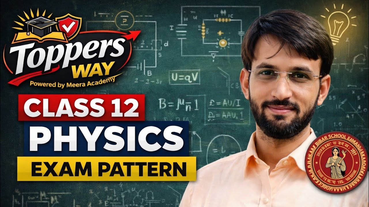 Physics Syllabus | Class 12th Bihar Board Physics Full Roadmap | N.K. Singh Sir | Toppers Way|